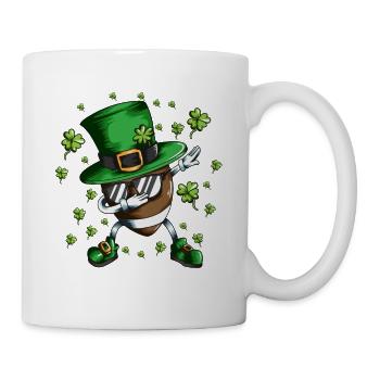 Football Fans St. Patrick's Day Dab Holiday Outfit - Mug - white - Right
