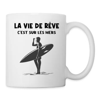 Leben auf den Meeren - Tasse - Weiß - Rechts