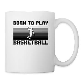 basket-ball - Mug blanc - blanc - Droite