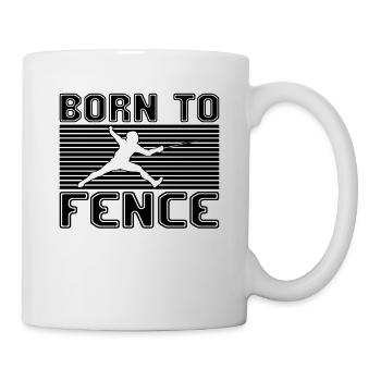 Fechten - Tasse - Weiß - Rechts