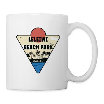Leleiwi Beach Park Hawaii Küste - Tasse - Weiß - Rechts