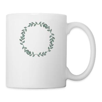 Team Braut I Blumenkranz Hochzeit Boho Stil - Tasse - Weiß - Rechts