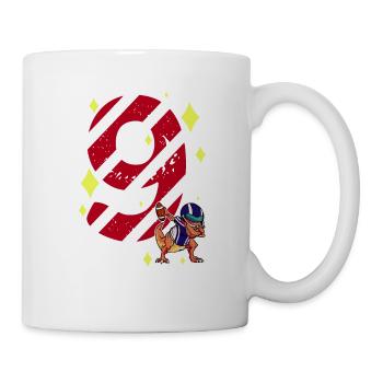 9 ans Dinosaur American Football 9ème jour B - Mug blanc - blanc - Droite