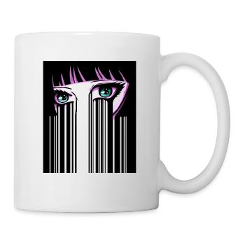 Anime Eyes Japon Code-barres - Mug blanc - blanc - Droite