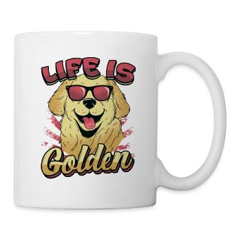 Life is golden - Golden Retriever - Mug - white - Right