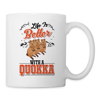 Life is better with a Quokka short-tailed kangaroo - Mug - white - Right