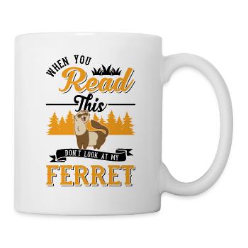 Ferret Lover Ferret Gift - Mug - white - Right