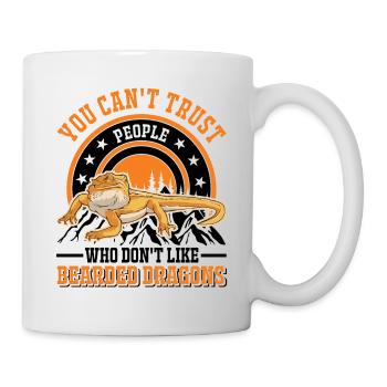 Bearded Dragon Pogona Gift - Mug - white - Right