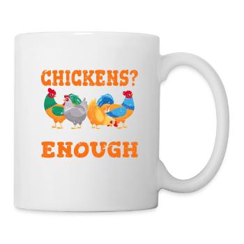 Le problème avec les poulets? On n’est jamais assez - Mug blanc - blanc - Droite