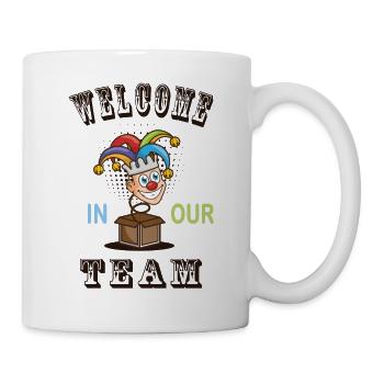 Welcome to our Team Clown - Mug - white - Right