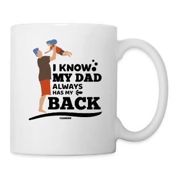 Papa Fille Enfant Fête des Pères Fille Cadeau - Mug blanc - blanc - Droite