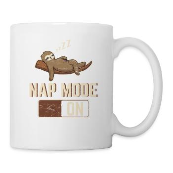 Nap Mode On Funny Sloth Lovers Lazy Sloths Cute Sl - Tasse - Weiß - Rechts