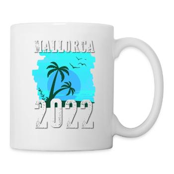 Mallorca 2022 Palmen - Tasse - Weiß - Rechts