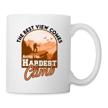The Best View Comes After The Hardest Climb - Mug - white - Right