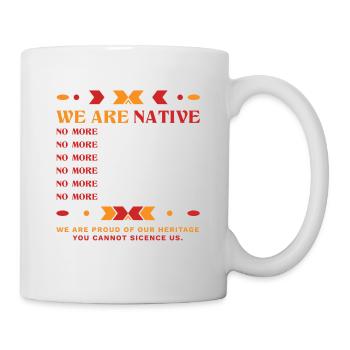 Nous sommes des locaux, nous sommes fiers de notre - Mug blanc - blanc - Droite