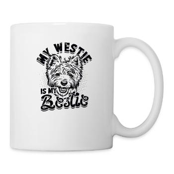 Mon westie est mon meilleur ami - amoureux des chiens - Mug blanc - blanc - Droite