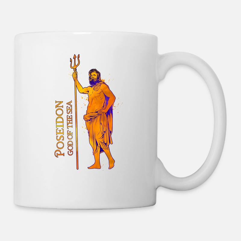 Dieu de la mer - Poséidon - Mug blanc - blanc