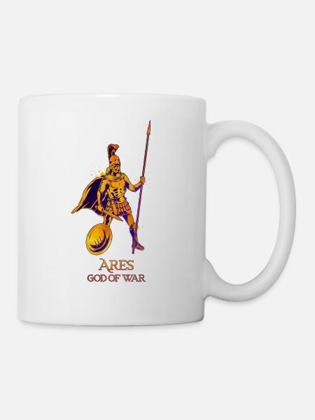 Gott des Krieges - Ares - Tasse - Weiß