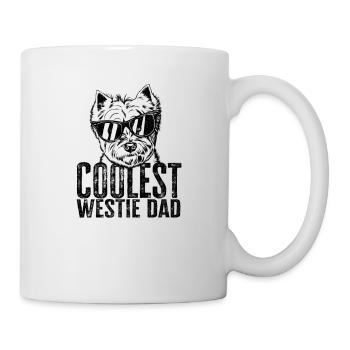 Coolest westie dad - small dog - Mug - white - Right