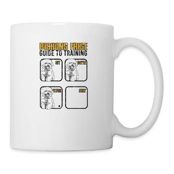 Bichon frise guide to training Sit down Fetch - Mug - white - Right