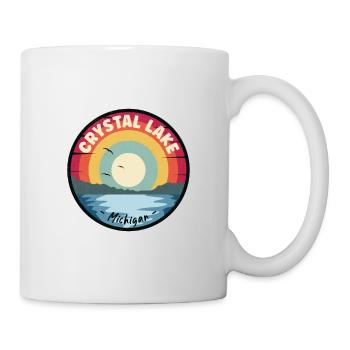 Crystal Lake Michigan Bunt - Tasse - Weiß - Rechts