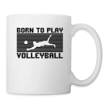 Volley-ball - Mug blanc - blanc - Droite