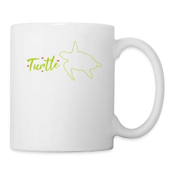 Juste une tortue de plus que je promets drôle de tortue de mer Lo - Mug blanc - blanc - Droite