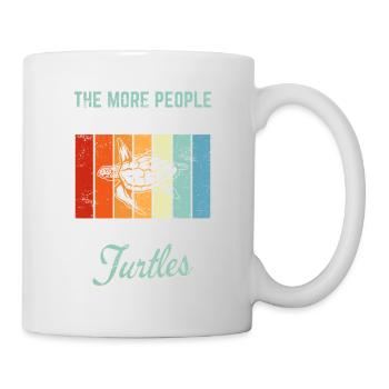 The More People I Meet The More I Love Turtles Sea - Mug - white - Right