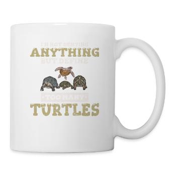 Define Too Many Turtles Funny Sea Turtle Lover Sea - Mug - white - Right