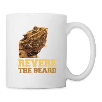 Revere The Beard Funny Bearded Dragon Owner Beardi - Mug - white - Right
