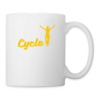 Eat Sleep Cycle Repeat Funny Bicycle Cyclist Bike - Mug - white - Right