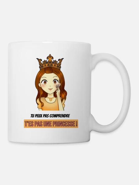 princesse : tu peux pas comprendre ! - Mug blanc - blanc