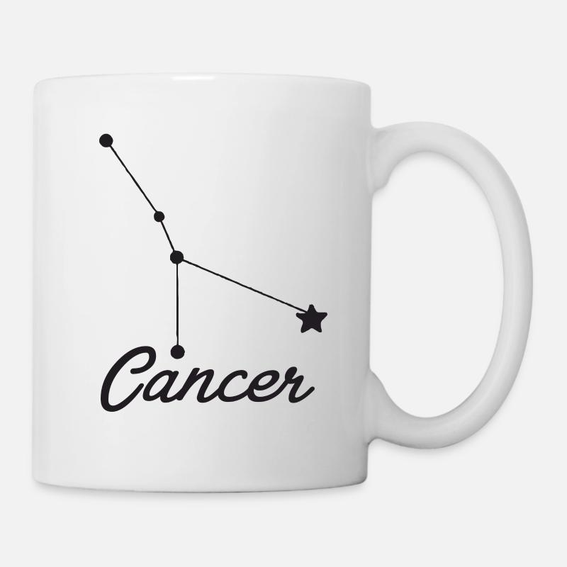 Sternzeichen Krebs - Tierkreiszeichen - Tasse - Weiß