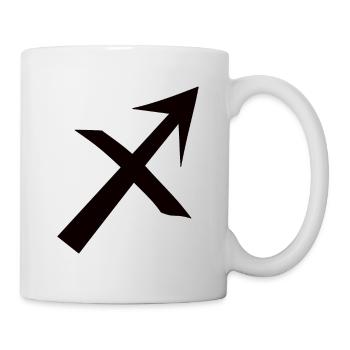 Zodiac sign Sagittarius - Zodiac sign symbol - Mug - white - Right