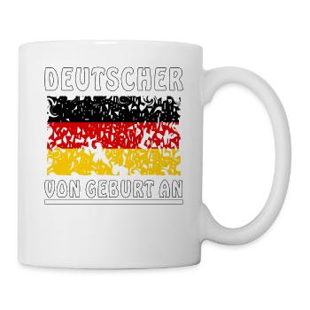DEUTSCHER VON GEBURT AN - Tasse - Weiß - Rechts