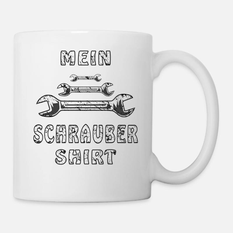MEIN SCHRAUBER SHIRT - Tasse - Weiß