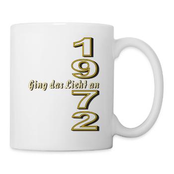GEBURTSTAG JAHRESZAHL 1972 - Tasse - Weiß - Rechts
