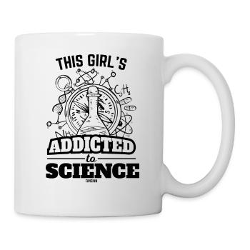 Fille Femme Fête des Mères Science - Mug blanc - blanc - Droite