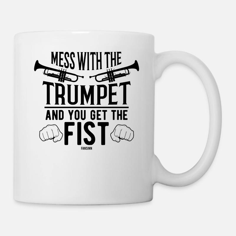 Trompete Blasmusik Kapelle tröten - Tasse - Weiß