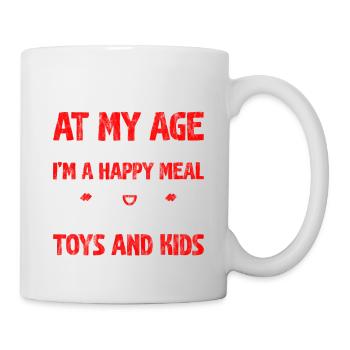 At My Age I'm Not A Snack, I'm A Happy Meal 3 - Mug - white - Right