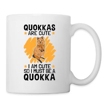 Je suis un kangourou à queue courte Quokka - Mug blanc - blanc - Droite