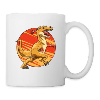 Brachiosaurus Dinosaurier Astronaut Dino Langhals - Tasse - Weiß - Rechts