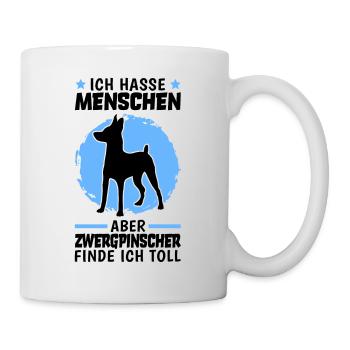 Zwergpinscher finde ich toll Pinscher - Tasse - Weiß - Rechts
