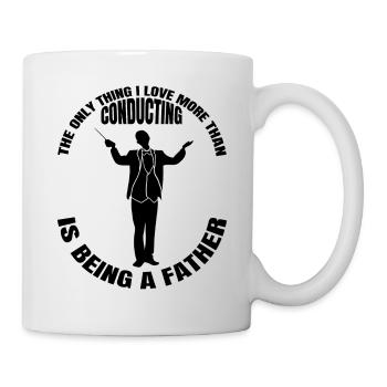 Dirigenten Papa Geschenk Dirigent Dad Musik Vater - Tasse - Weiß - Rechts