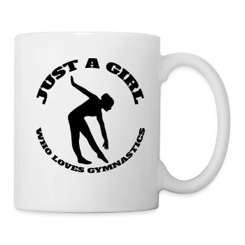 Gymnastique Filles Sol Gymnastique Gymnastique Gymnaste - Mug blanc - blanc - Droite
