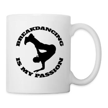Breakdance Tanzsport Geschenk Tanzen Tänzer - Tasse - Weiß - Rechts
