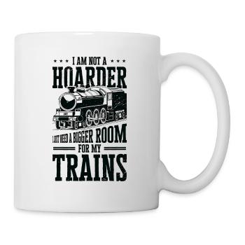 Zug Modelleisenbahn Erbauer Lokomotive Zug Fan - Tasse - Weiß - Rechts