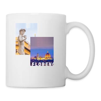 Florence Italie Ville Skyline Vacances Amour - Mug blanc - blanc - Droite
