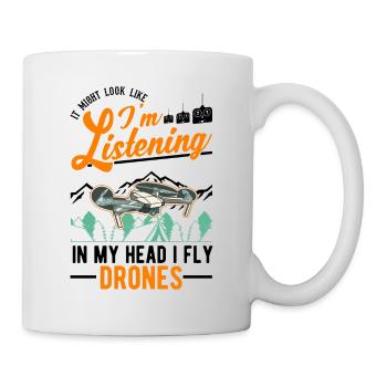 Drone Pilote Cadeau Drone Quadcopter - Mug blanc - blanc - Droite