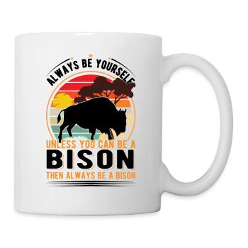 Soyez toujours vous-même Bison Buffalo Büffel - Mug blanc - blanc - Droite